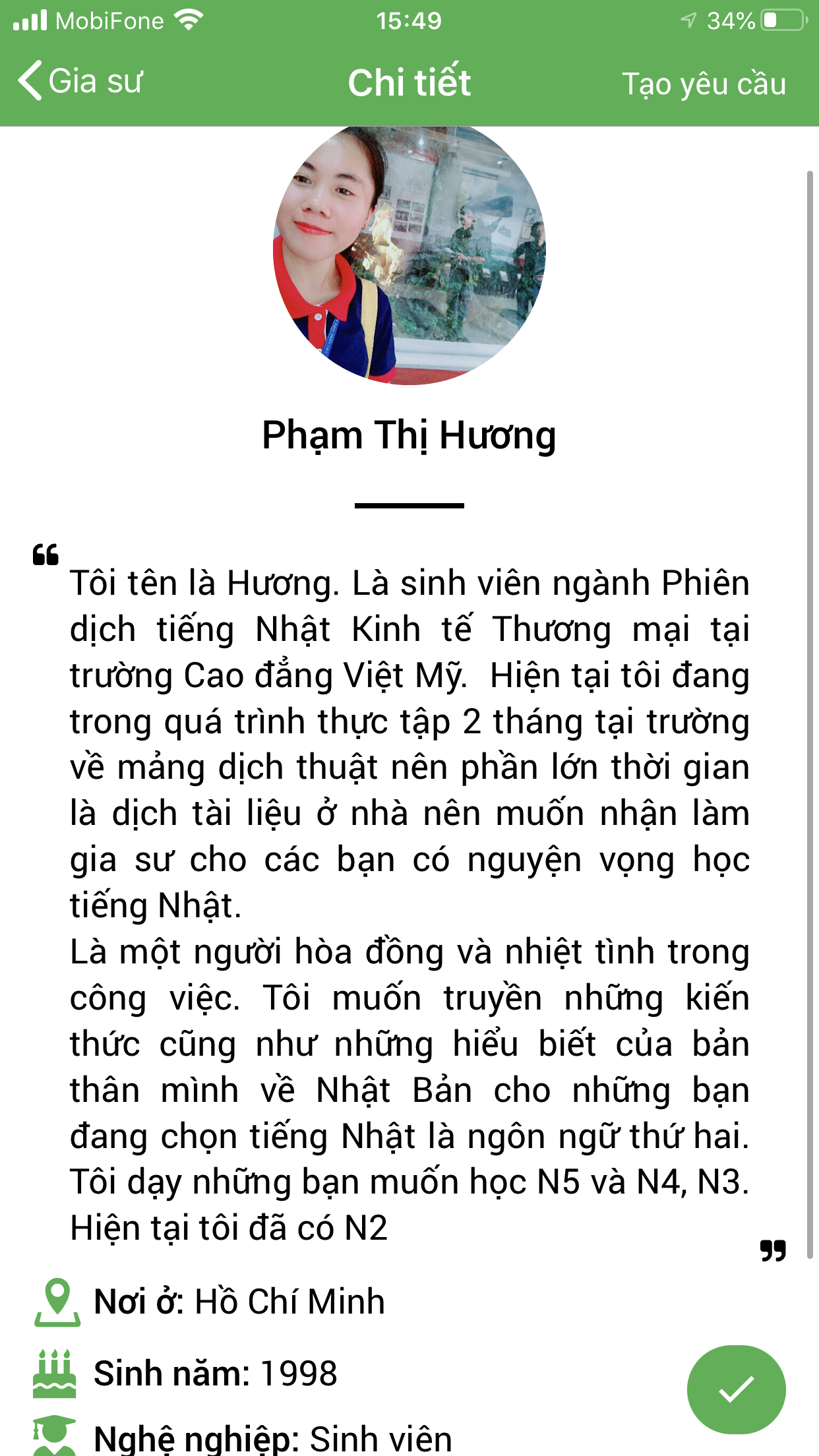 dạy kèm tiếng nhật